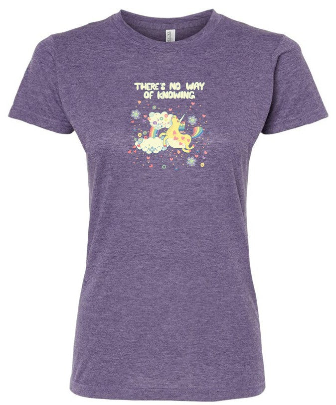 Ladies No Way of Knowing Tee - Purple Heather